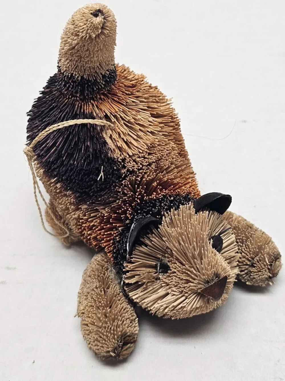 Bristle Brush Figurine Hang Brushkin Decor Christmas Ornament Animal Cat Racoon